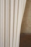 Massarelli İnce Çizgili Şantuklu Tül Krem 1-2