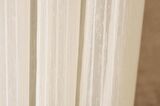 Massarelli İnce Çizgili Şantuklu Tül Krem 1-3 Sık Pile
