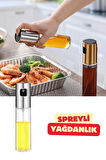 Spreyli Cam Yağdanlık Yağ Sirke Limon Püskürtme Yağdanlığı 100 Ml