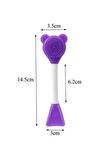 Yüz Temizleme Aparatı Yumuşak Fırçalı Maske Uygulama Spatulası Cilt Temizlik Peeling Uygulayıcı