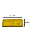 2 Bölmeli Bambu Yağdanlık Sirkelik Bardaklık 10 cm x 19,5 cm Altlık Dikdörtgen Altlığı