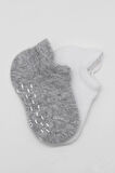 2'li Sneakers Kaymaz Basic Penye Çorap Bs20103 Gri Beyaz