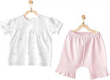 Cuddly Bunny Bear 2'li Bebe Takım Pink