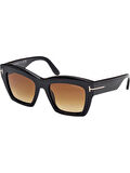 Tom Ford LUNA (FT1191-01F) 52 | Kadın Kahverengi Güneş Gözlüğü