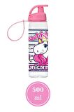 Flosoft Unicorn Matara ve Beslenme Kutusu, Desenli 3 Bölmeli Okul Beslenme Kabı ve Suluğu 2’li Set