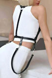 Elbise Üzeri Askılı Deri Kemer Harness - Brf1171