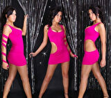 B100987 Fantezi Mini Elbise