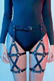 Deri Şık Bacak Harness, Dans Aksesuarları, Dansçı Aksesuarları - Brf628