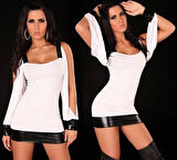 B100984 Seksi Mini Elbise
