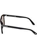 Tom Ford FLETCHER (FT0832-01D) 57 | Polarize Unisex Siyah Güneş Gözlüğü