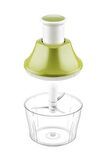 Flosoft Paslanmaz Çelik Bıçak Manuel Doğrayıcı Rondo, 3 Bıçaklı Üstten Basmalı El Robotu 700 ml Yeşil