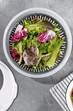 Flora Pratik Salata ve Sebze Kurutucu 4,5 Litre, Meyve Sebze Marul Yeşillik Yıkama Kurutma Kabı Antrasit