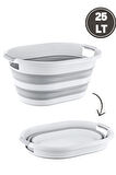 Flora 25 litre Katlanır Sepet, Akordiyon Katlanır Çamaşır Selesi Oyuncak Kutusu Organizer 25lt