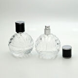 20 ADET BOŞ CAM PARFÜM ŞİŞE, 100 ML, TOP DESENLİ MODEL, ŞEFFAF
