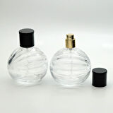 20 ADET BOŞ CAM PARFÜM ŞİŞE, 100 ML, TOP DESENLİ MODEL, ŞEFFAF