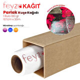 PlotterSarf® Parlak Kuşe Fotoğraf Kağıdı 180 gr (DYE) 107cm x 30mt (1 Rulo)