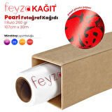 PlotterSarf® Microporous (Pearl) RC Fotoğraf Kağıdı Waterprof 260gr 107cm x30mt (1 Rulo)