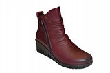 Kadın Hakiki Deri Fermuarlı Bot Fth0011