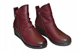 Kadın Hakiki Deri Fermuarlı Bot Fth0011