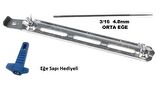 Tecomec Zincir Bileme Eğeleme Aparatı+ Orta Eğe 3/16 4.8 mm