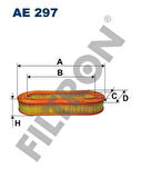 Filtron AE297 Hava Filtresi Mercedes M115 W123 S123 C123 115.094.00.04