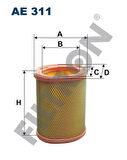 Filtron AE311 Hava Filtresi P106 P205 Partner Berlingo C15 Abztu3 2 Karbıratorlu P306 206 P106 Saxo Ztu5J 1444.ST
