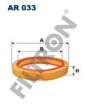 Filtron AR033 Hava Filtresi W201 82-93 W123 80-85 C124 87-91 20943104