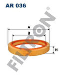 Filtron AR036 Hava Filtresi 190 W201 85-93 C124 87-92 S124 85-92 W124 85-92 003.094.58.04