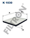 Filtron K1030 Polen Filtresi Megane I 01 96 04 98 Çerçevesiz 7700424093