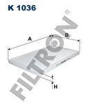 Filtron K1036 Polen Filtresi Audi A6 94-96 4A1820367