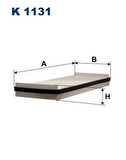 Filtron K1131 Polen Filtresi Espace IV 02-Klimalı 7701056389
