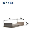 Filtron K1133 Polen Filtresi Karbonsuz MAN TGTGS D2066 D2676 07-Tga D2066 D2866 D2876 00-Fortuna D2866 D2875 81619100018