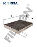 Filtron K1155A Polen Filtresi Transporter T5 03-Touareg 04 10 Q7 10-Amarok 10-Karbonlu 7H0819631A