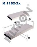 Filtron K1162-2x Polen Filtresi Audi A6 2.0 2.4 2.8 3.0 3.2 04-11 Karbonsuz İkili 4F0898438