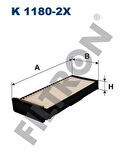 Filtron K1180-2X Polen Filtresi Mitsubishi Carisma 95-06 Colt 96-03 Pajero 98-06 Space Star 98-03 