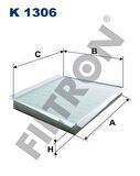 Filtron K1306 Polen Filtresi W203 02-07 Cl203 02-08 S203 01-07 C209 02-09 A209 02-9 203.830.02.18
