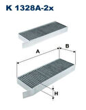 Filtron K1328A-2X Polen Filtresi Karbonlu 308 II 13- 9804163480