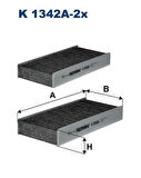 Filtron K1342A-2X Polen Filtresi BMW F45 F46 F48 Mini F55 Karbonlu FN20073
