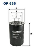 Filtron OP636 Yağ Filtresi Turbo Cıvatalı Mitsubishi Fuso Canter Fe511 Fe519 Fe639 FE659T Fe711 Fe839 Fe859 Hyundai Hd34 ME215002