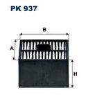 Filtron PK937 Separ Filtresi 10lük Isıtmasız MAN TGTGS D2066 D2676 07-Tga D2066 D2866 D2876 00- 14514238