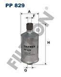 Filtron PP829 Yakıt Filtresi Alfa 33 88-94 145 94-96 155 93-97 164 2.0 87-98 Croma 85-92 Prisma 85-92 Thema 88-92 60537455