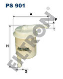 Fıltron Ps901 Yakıt Filtresi Nıssan Laurel 2.0 97Hp 77-83