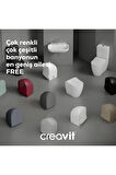 FE322 Free İnci Mat Beyaz Rim-Off Asma Klozet, Creavit Duroplast Mat Beyaz Kapak