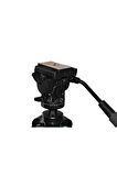 Video Kafa Hidrolik Tripod Kafası Başlık Uzun Kol Video Kafa Bütün Tripodlarla Uyumlu