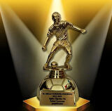 AYYILDIZ BAYRAKÇILIK FUTBOL ÖDÜL KUPASI / GOLD / 26CM