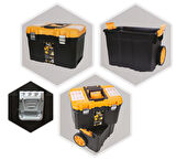 Full FULLMKT2K Metal Kilitli 2 Katlı Tekerlekli Takım Çantası