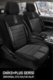 Toyota Alphard I (facelift 2005) 3.0 I V6 (220 Hp) 2008 UYUMLU  Tay Tüyü Oto Koltuk Kılıfı  FÜME ONİKS SERİSİ TAM SET