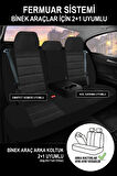 Alfa Romeo Giulietta (type 940) 2.0 Jtdm (150 Hp) 2014 UYUMLU  Tay Tüyü Oto Koltuk Kılıfı  FÜME ONİKS SERİSİ TAM SET