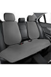 Seat İbiza UYUMLU  Cepli Terletmez Oto  Minderi Kılıfı Ön Arka Tam Set Sırtlı Başlıklı FÜME