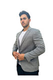 Çizgili Erkek Blazer Spor Ceket-1474